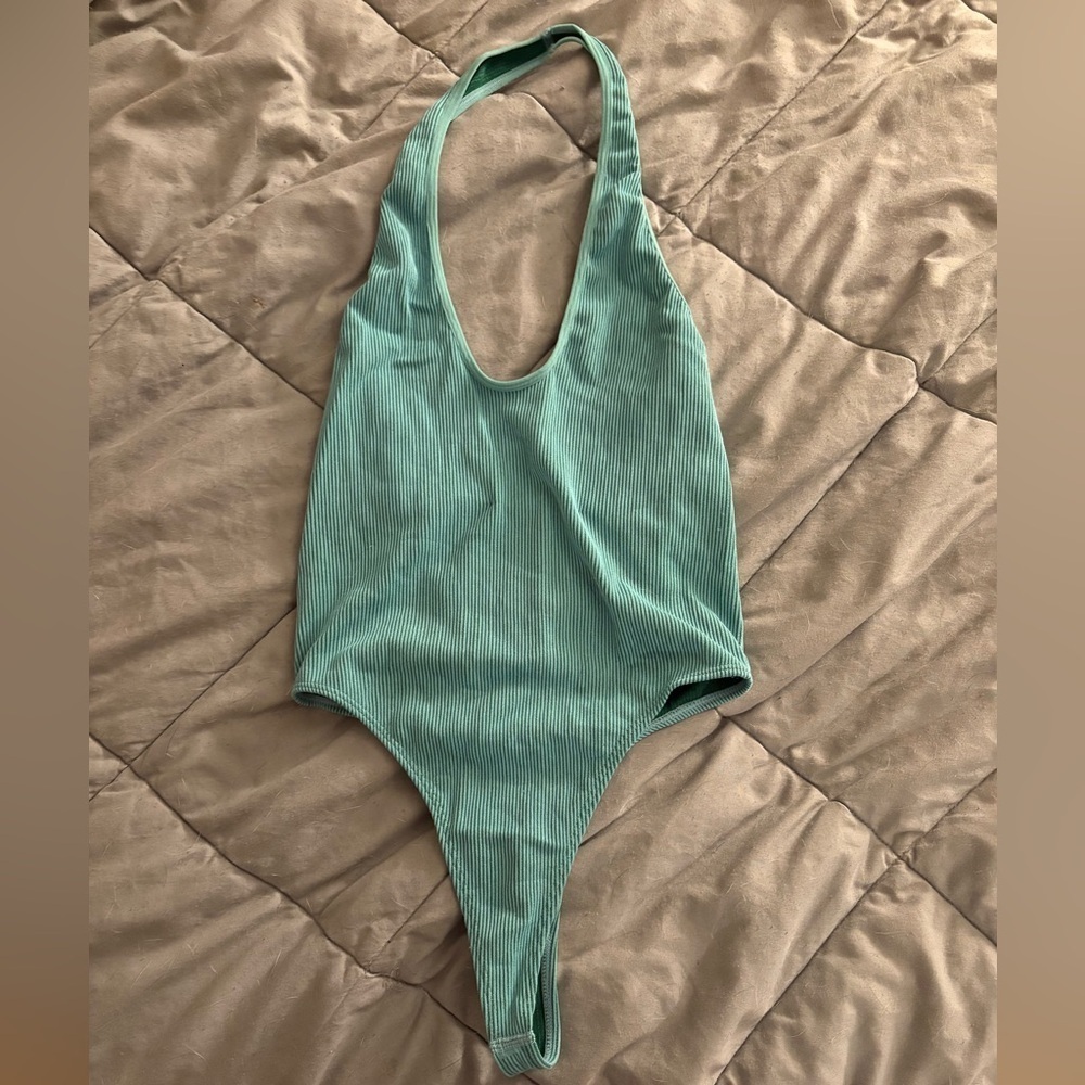 Wild fable XS women’s halter top thong bodysuit